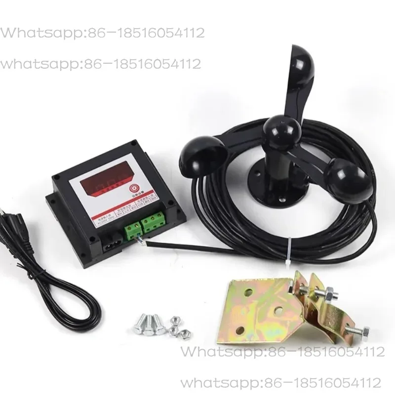 Tower Crane Anemometer Tower Crane Anemometer Wharf Navigation Anemometer Alarm Meter Aluminum Alloy Wind Blade