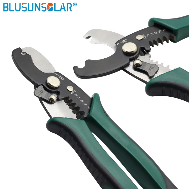 Cable Cutter Wire Stripper Pliers Function Bolt Cutting Multifunction Hand Tools Anti-Slip Electrician Scissors 2.5/4/6mm Cable