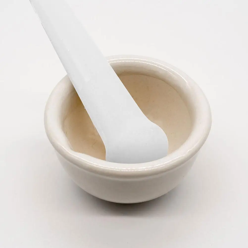 2 Pcs Ceramic Food Grinding Rods Manual Garlic Crusher Medicine Pestle Vegetable Porcelain Stick Kitchen Bar Tools