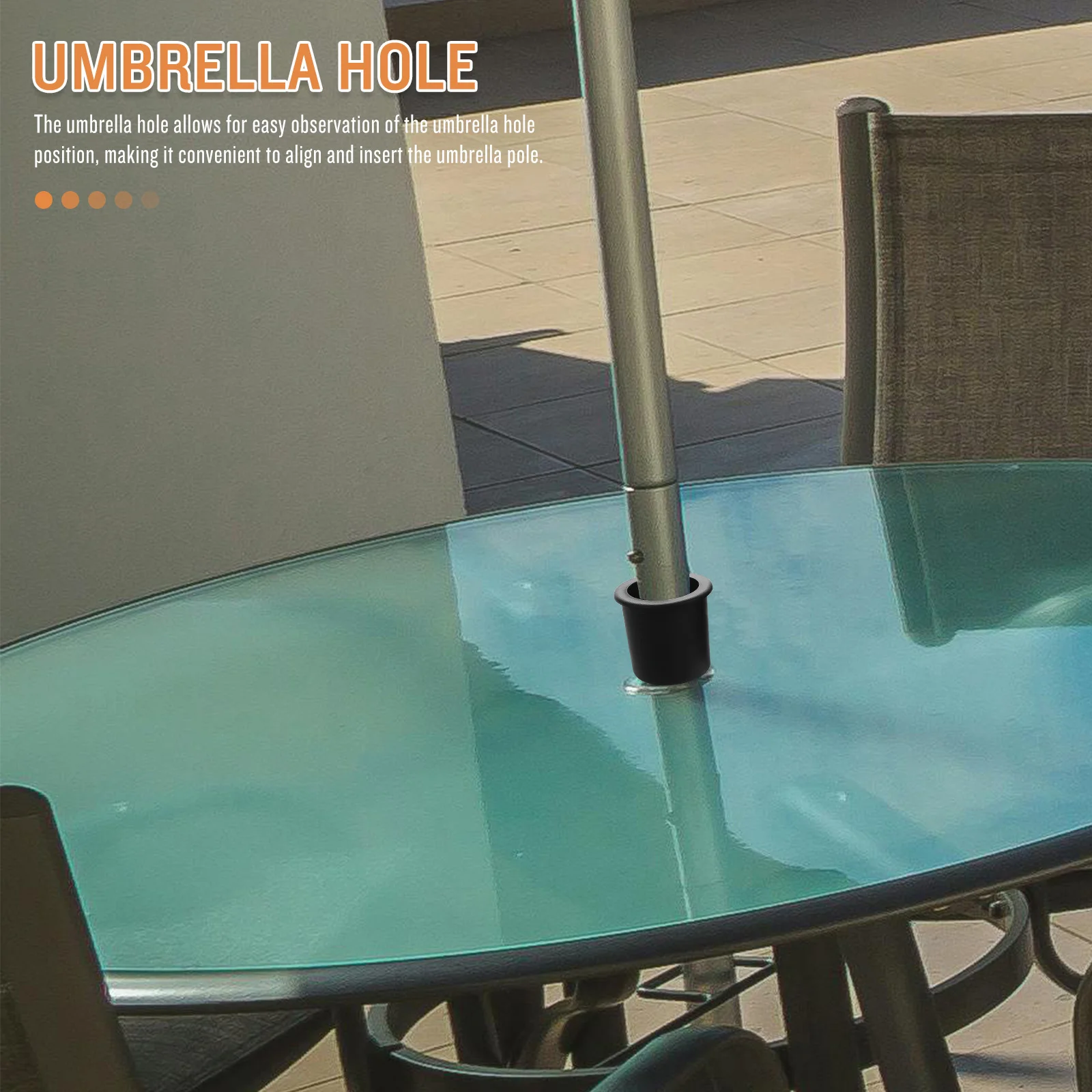 

2Pcs Table Umbrella Hole Caps Waterproof Outdoor Patio Plug Silicone Ring for Parasol Stabilizer Replacement Accessories