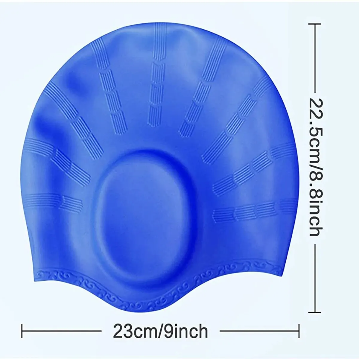 1pc Swimming Cap, Men\'s and Women\'s Swimming Cap, Waterproof Cap, 1 Nose Clip, 2 Rarplugs, 3D Rar Ergonomic Design