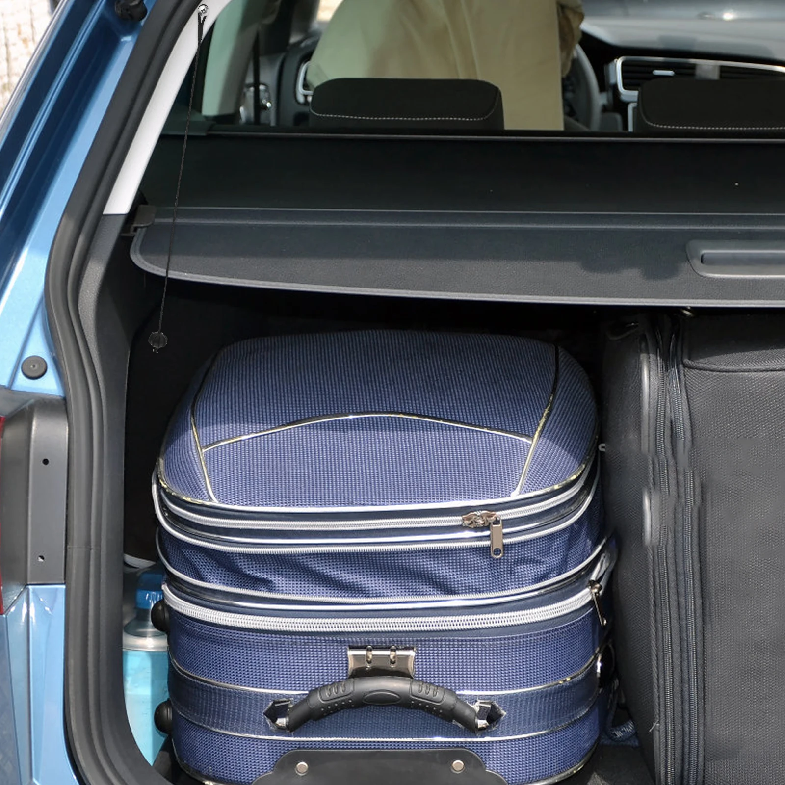 

2pcs Car Tie Straps Rear Trunk Storage Adjustable Durable Partition Fixing String Easy Install No Tools Versatile For Car Home