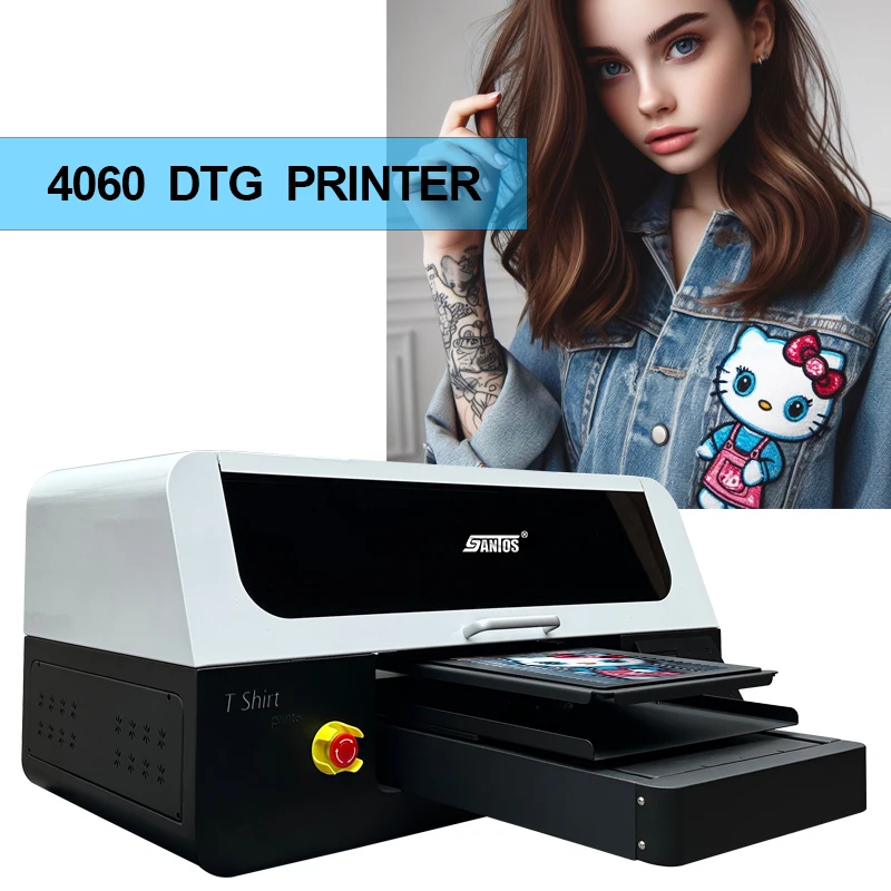 DTG printer double XP600 i1600A1 Printhead digital textile printer t-shirt printing machine UV textile ink A2 DTG printer