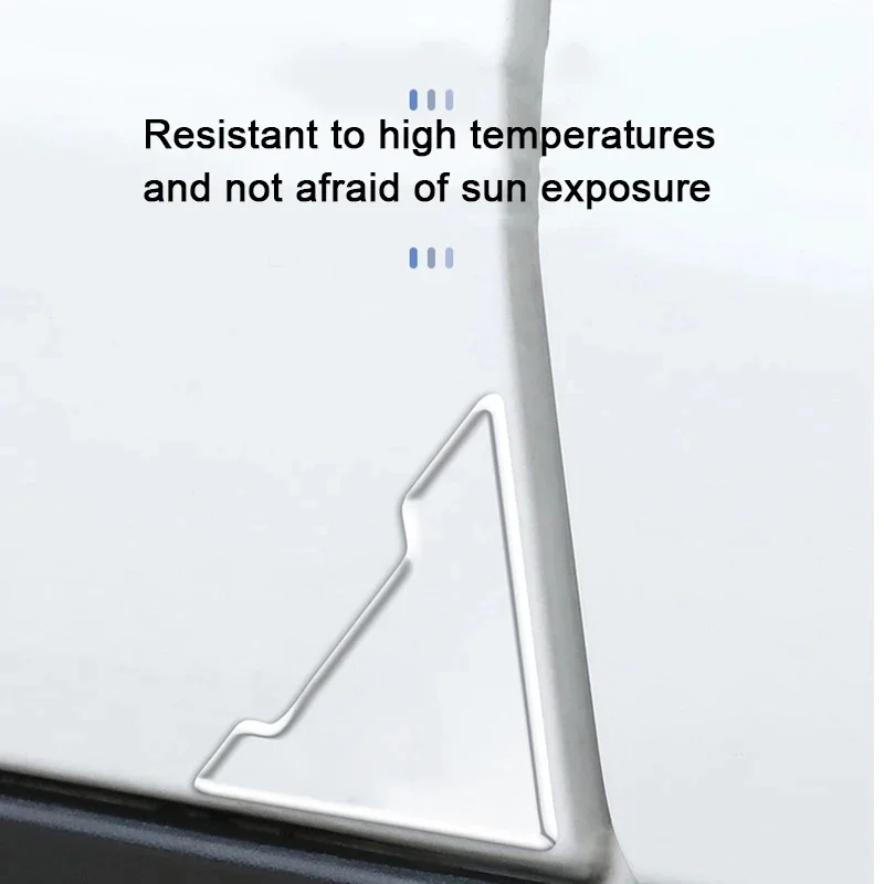 4Pcs Universal Transparent Silicone Car Door Corner Anti-Collision Cover, Anti-Scratch Protective Sticker for Vehicle Door Edge