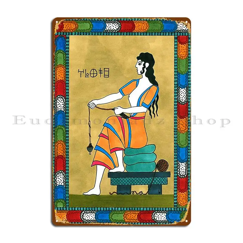 10 Fate From The Minoan Tarot Metal Plaque Poster Iron Club Wall Decor Create Wall Cave Tin Sign Poster