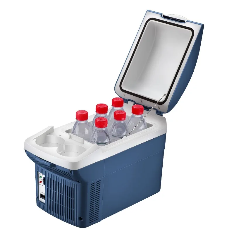8L Portable Car Refrigerator, Dual Use For Car & Home, Mini Small Fridge For Vehicle & Household