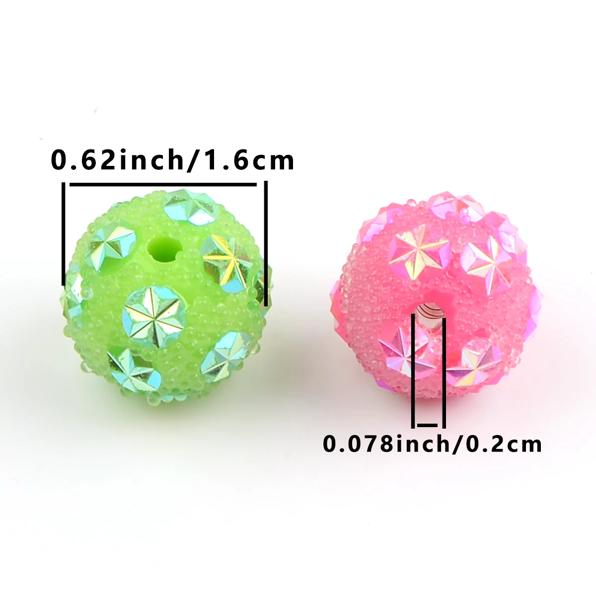 10pcs Solid color hand-paint acrylic round bead for jewelry make charm DIY Bracelet Necklace Accessory Fashion loose spaced bead