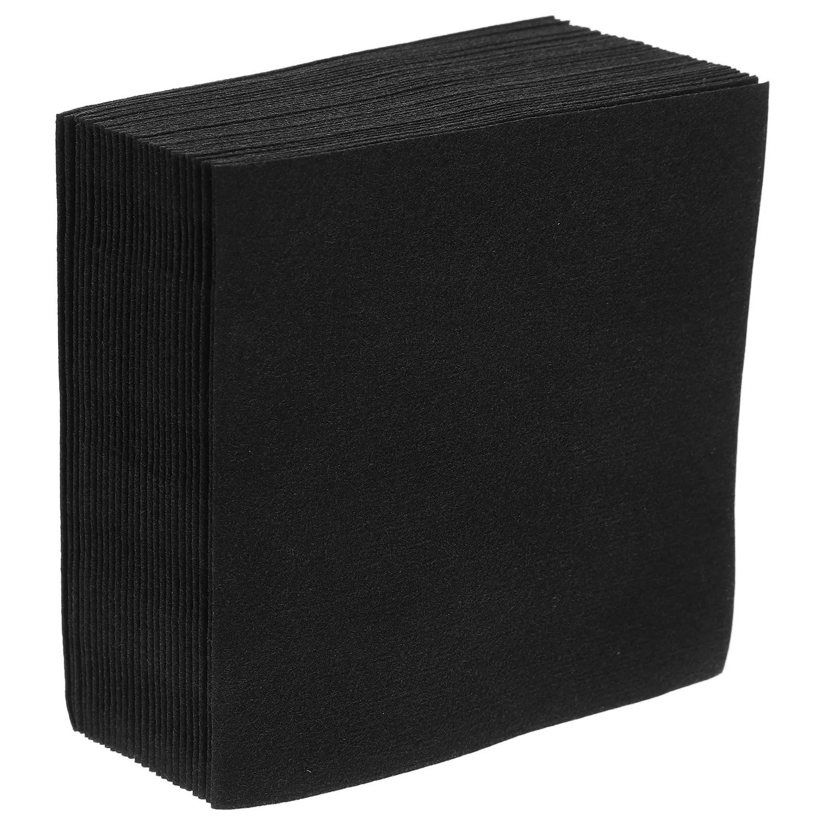 

25Pcs Dust-Free Napkins 20x20cm Black Multi-Use Soft Tear-Resistant for Dining Bars Events Sophisticated Presentation Dessert