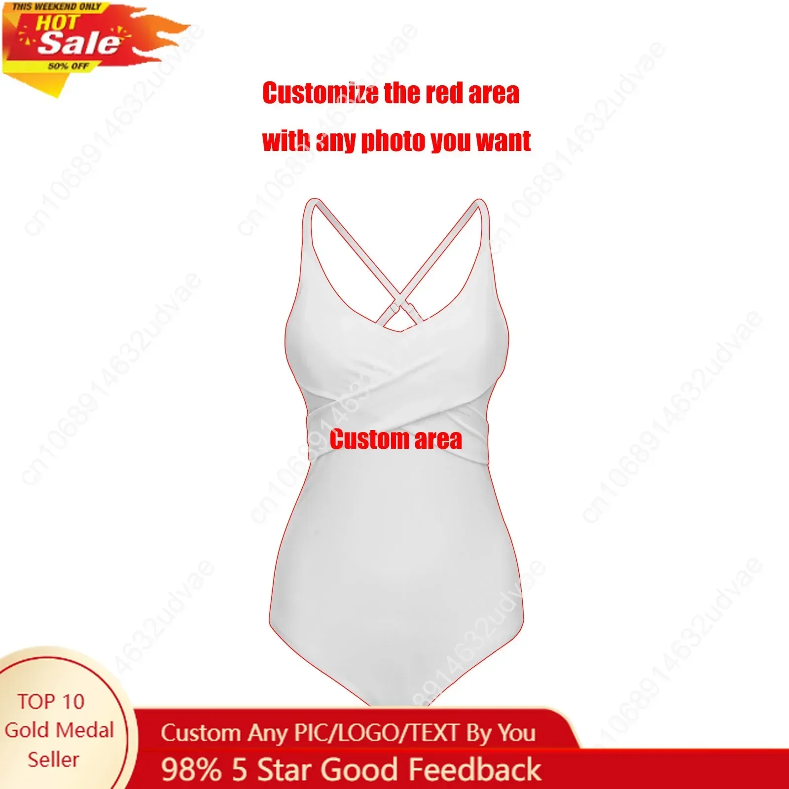 Custom Swimsuit Womens Sling Swimsuits Personalized Sexy Swimwear Pool Party Beach Bikini Summer Holiday Customize Bathing Suits