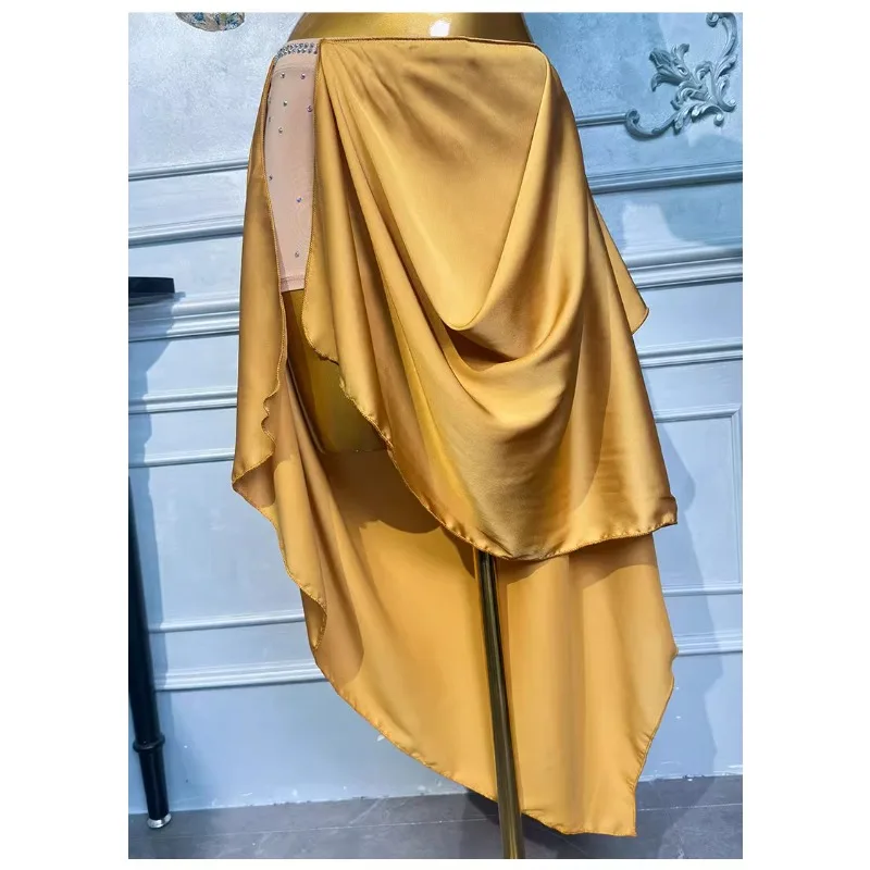 맞춤형 밸리 댄스 의상 공연 연습 드레스 여성 2025 새로운 오리엔탈 댄스 연습 탑 스커트 WZY172