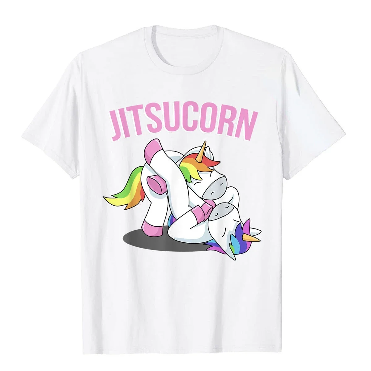 Jiu Jitsu Shirts Unicorn Jitsucorn Kids Brazilian Jujitsu T-Shirt  Male Tops T Shirt Cool T Shirts Group Prevailing