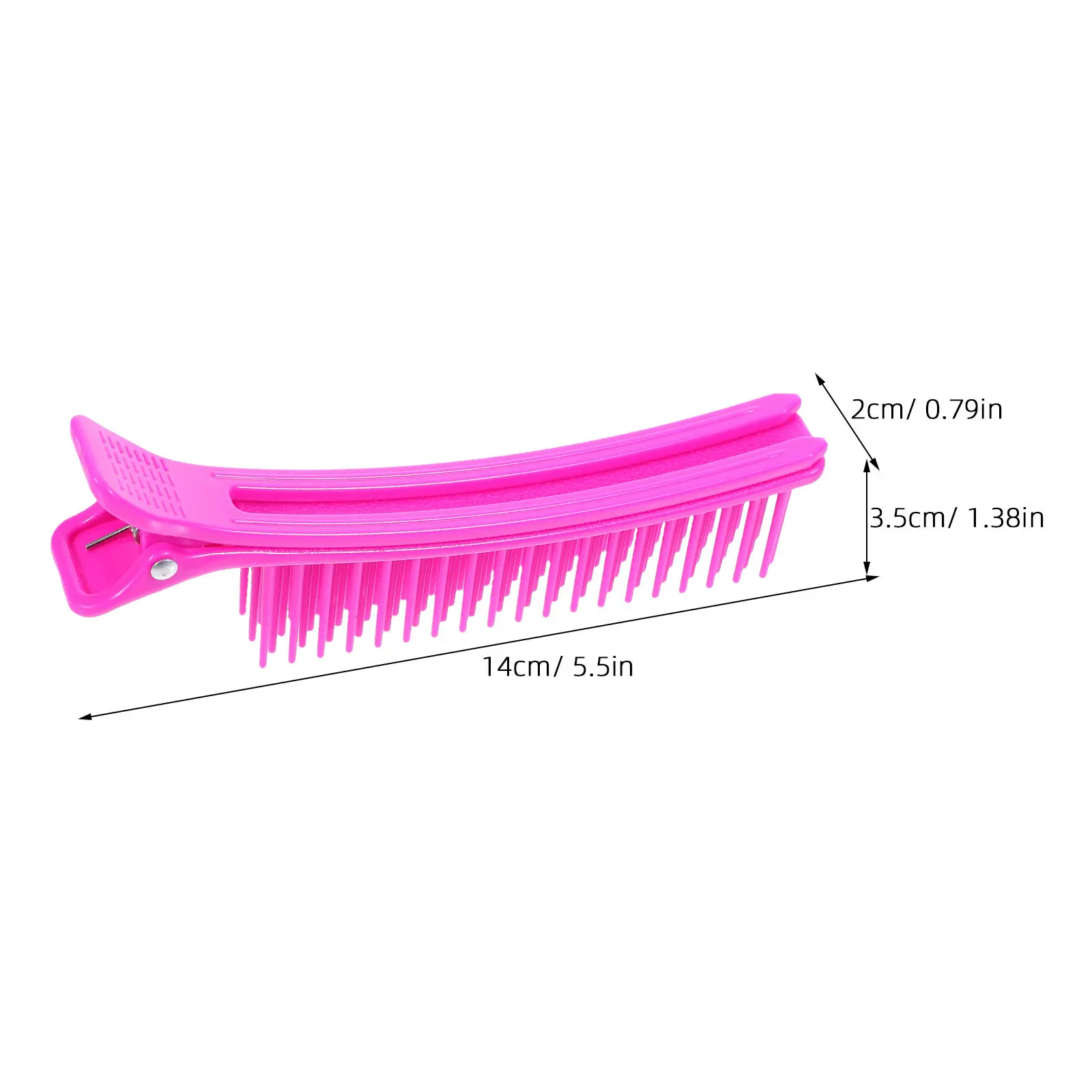 4Pcs Hair Sectioning Clips Anti-Slip Hair Dye Clips Comb Salon Hairdresser Styling Perm Partitioning Salon Perm Partition Clip