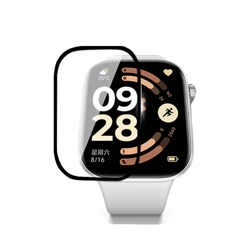 Displayschutzfolie für Xiaomi Redmi Watch 6, gebogene HD-Anti-Kratz-Folie, vollständiger Schutz für Redmi Watch6 Filmzubehör