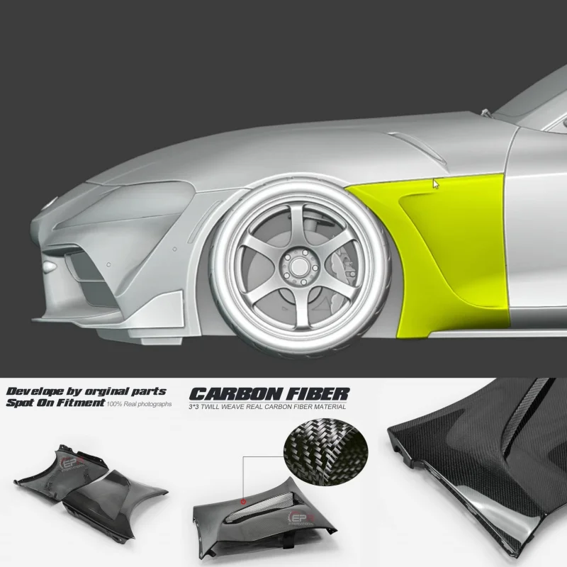 Nouveau style EPA avant en fibre de carbone 19+ A90
