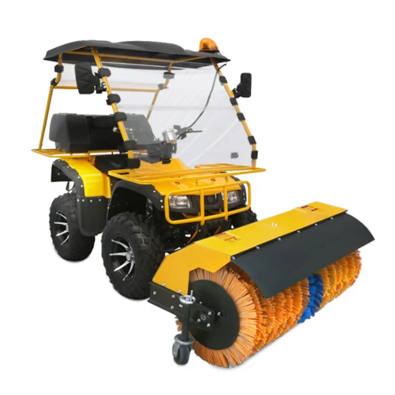 Oem Wholesale Snow Plow Big Roof Wind Shield Multipurpose Sweeper 1.8m Snow Shovel Snow Thrower with Drive Cabin