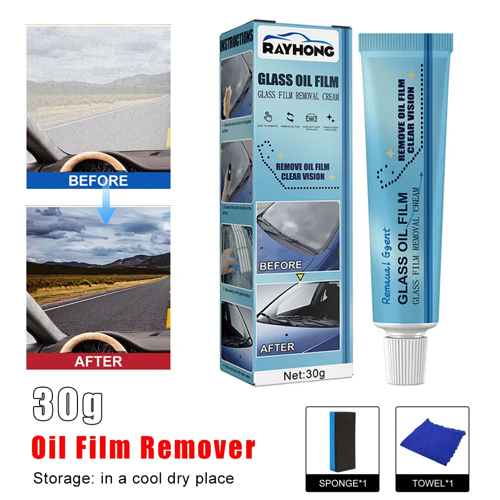 Universal Car Glass Oil Film Remover Car Windshield Glass Cleaner Polish Degreaser Polishing Clean Paste Film Oil Car Accessorie