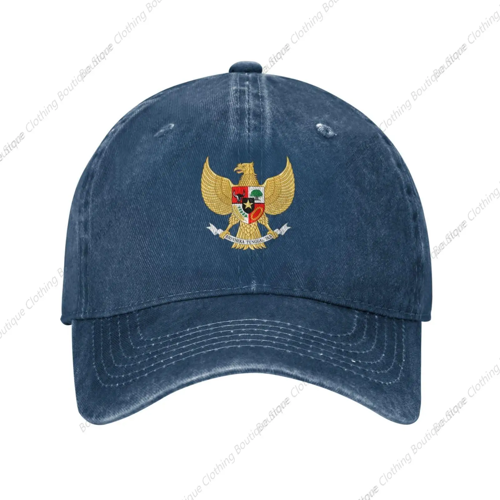 

National emblem of Indonesia Garuda Pancasila Baseball Cap for Men Women Vintage Trucker Hat Golf Hats Dad Hat Navy Blue