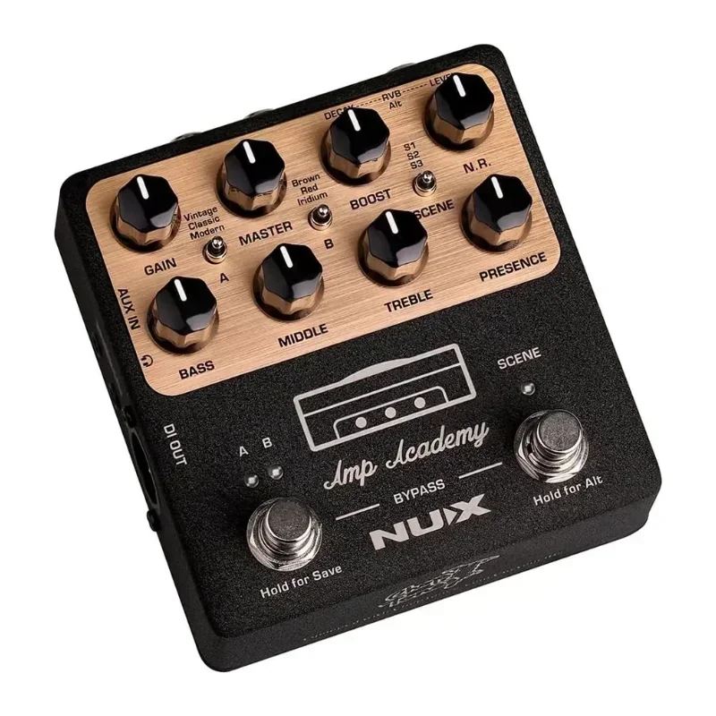 Amplificador NUX-Amp Academy NGS-6 para pedal de guitarra eléctrica, efectos de guitarra eléctrica, modelado de AMP, bucle de efecto de