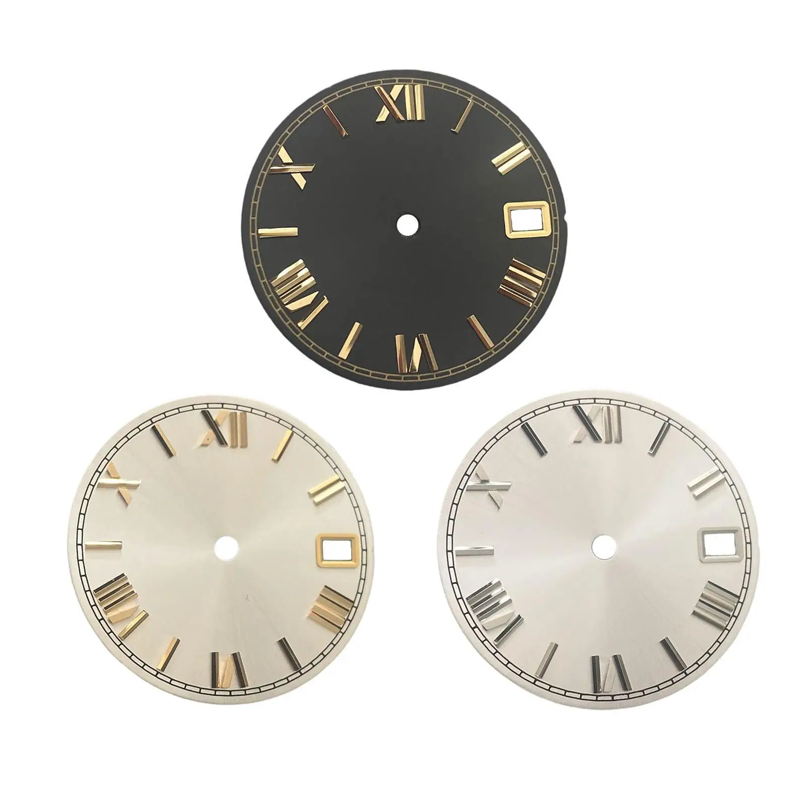 28.5mm Dial for NH35 NH36 Movement with Date Display Replacement Component