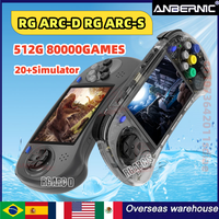 ANBERNIC RG ARC-D RG ARC-S LINUX Android System Retro Handheld Game Console 4.0-inch IPS RK3566  HDMI-compatible Child's Gifts