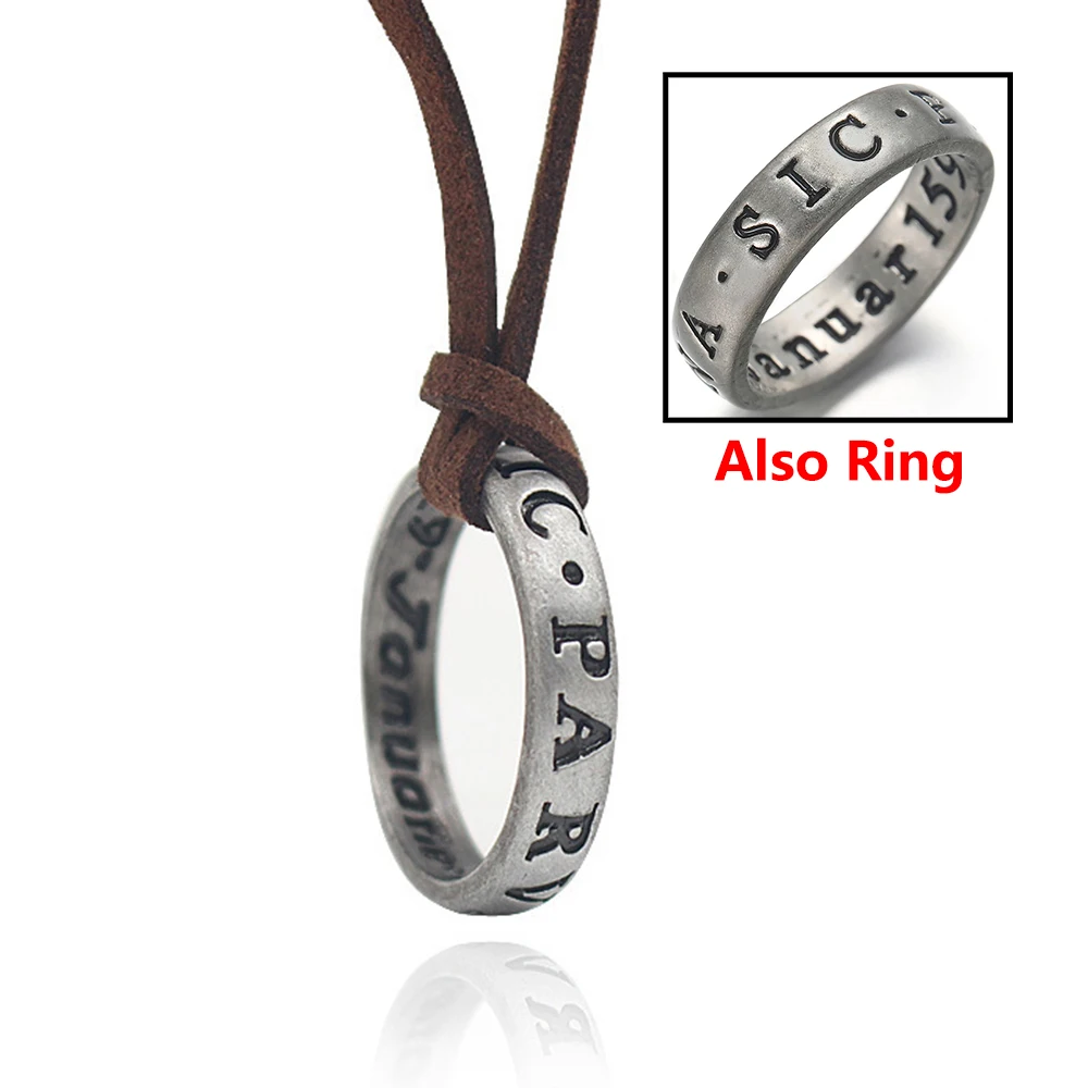The Last and Us Necklace (Also Rings) Nathan Drake's Pendant Jewelry Game Punk Gothic Jewelry for Men Women Gamer Fans Gifts