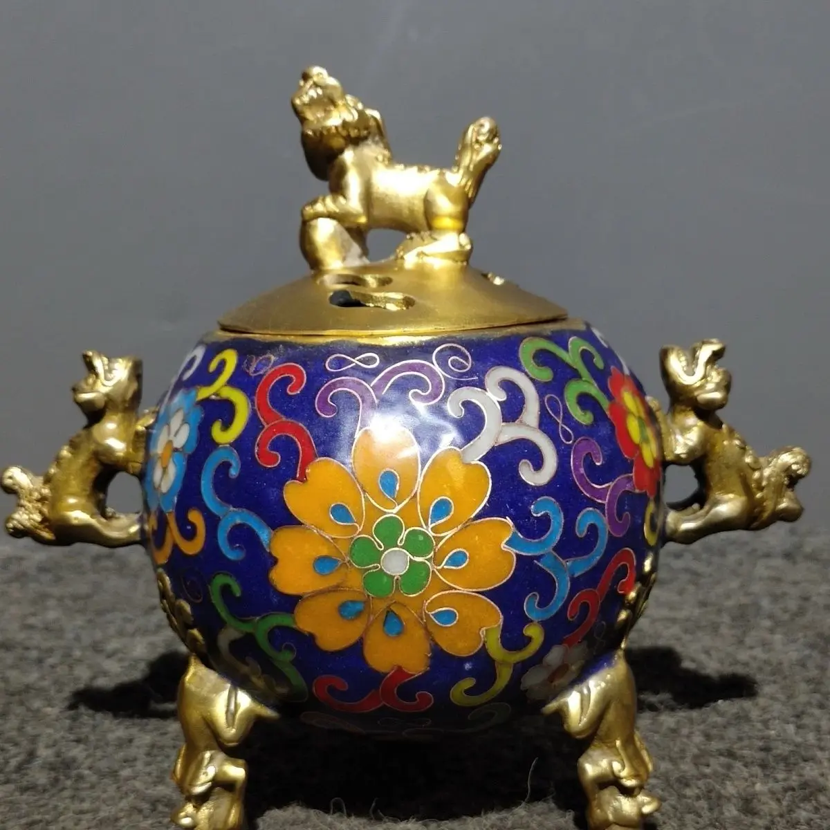 Hydrangea stove auspicious beast stove Incense Burner Statue for Tea Home Decor Ornaments