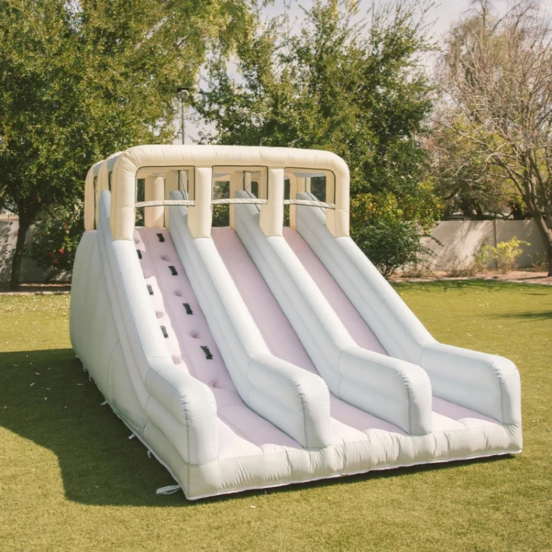 

Adult Kids Inflatable Bouncer with Water Slide double slides Outdoor Backyard Inflatable Water Slide