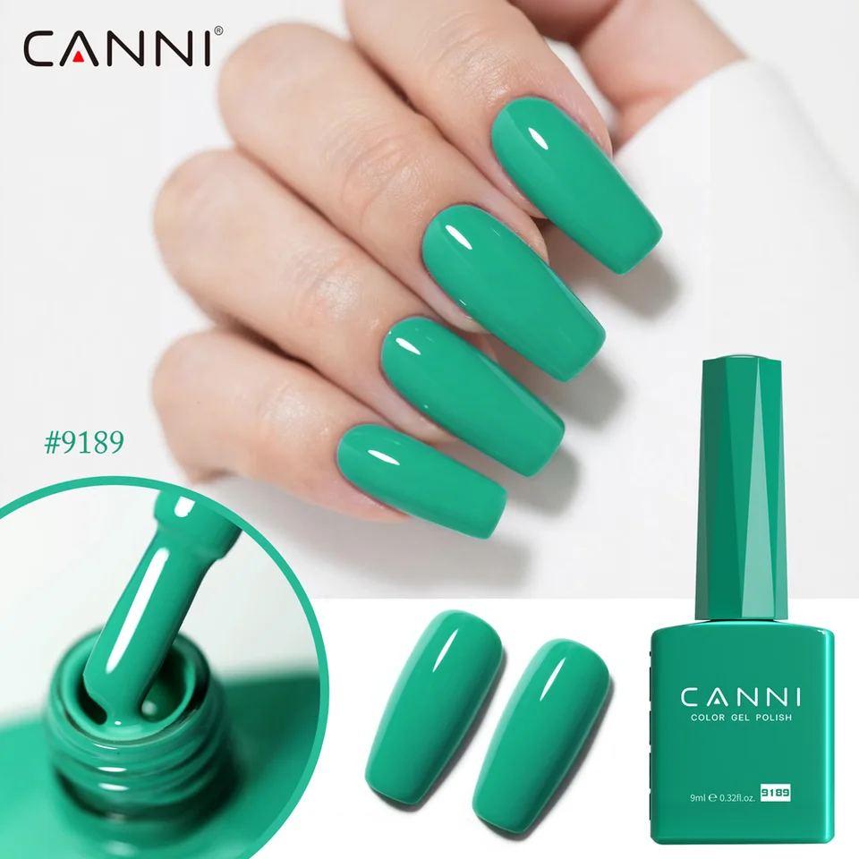 CC8 CANNI esmalte de uñas en gel de 9 ml, libre de HEMA, colores de verano, se remoja con UV LED, textura suave, arte de uñas, manicura 5