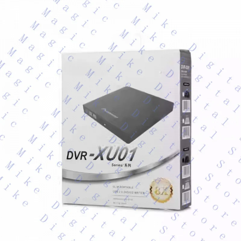 

UU 1PC NEW FOR DVR-XU01 8-speed USB External DVD burner DVD Drive White