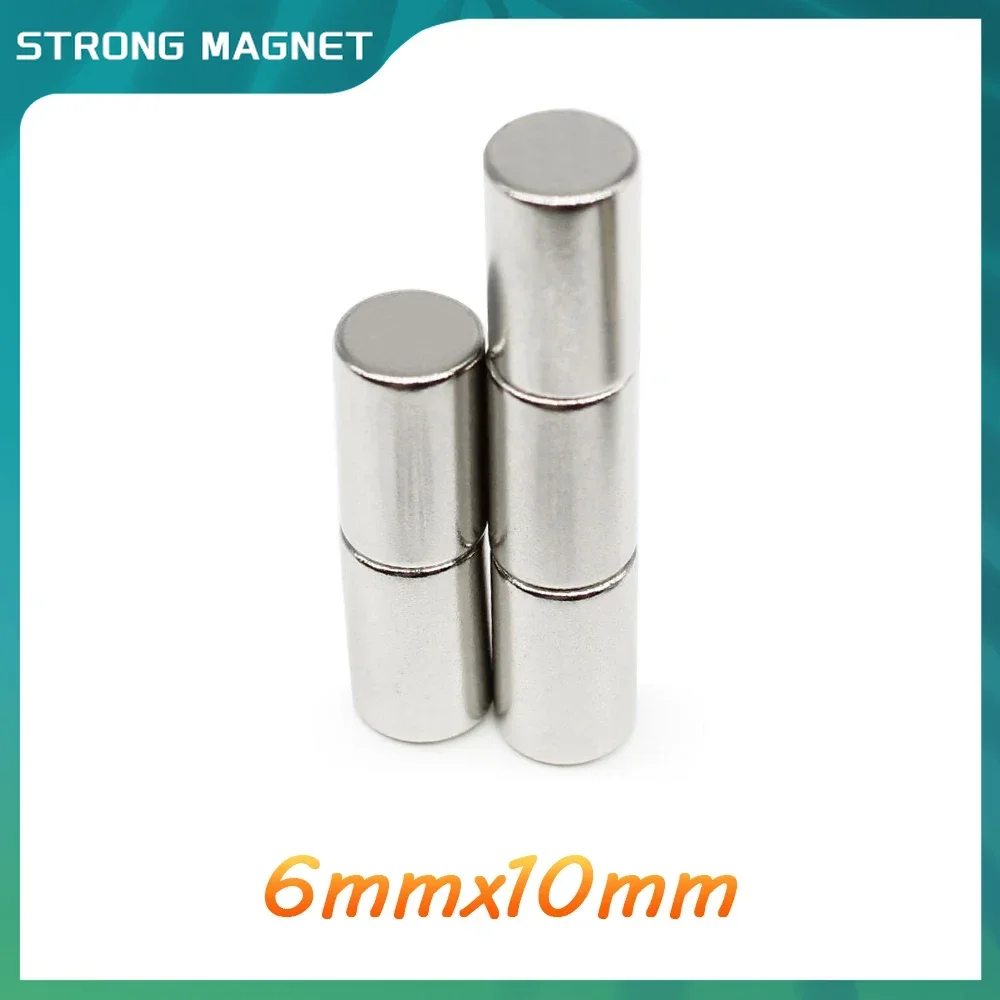 10/20/50/100/150/200PCS 6x10 Strong Powerful Magnets N35 Small Round Magnet 6x10mm Thinck Disc Rare Earth Neodymium  Magnet 6*10