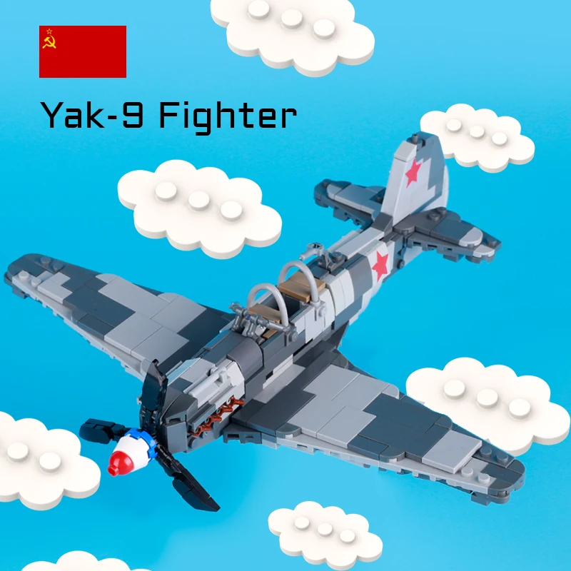 WW2 German US Military Fighter Aircraft Building Blocks Soviet  Army Soldier Figures Fokker DR-1 Plane MOC Model Bricks Kids Toy