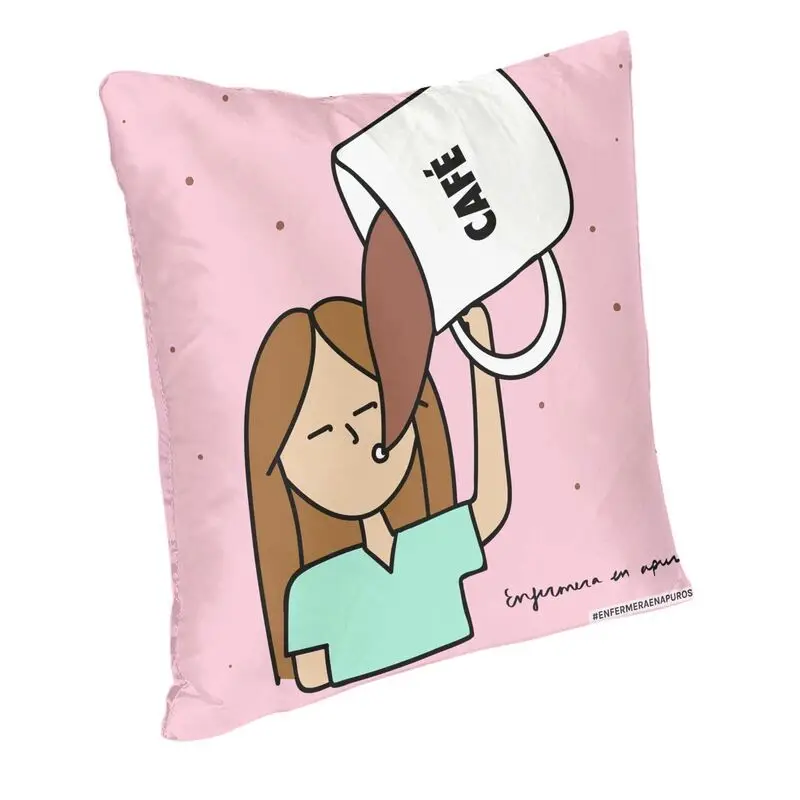 Enfermera En Apuros Doctor Nurse Medical Health Throw Pillow Cover Home Decor Custom Square Cushion Cover 45x45 Pillowcover