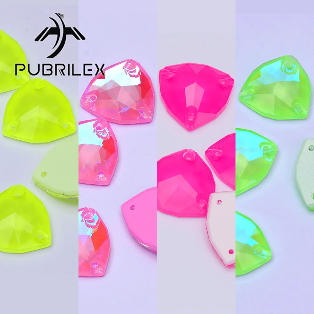 PUBRILEX K9 Glas Trilliant genähte Strasssteine DIY Zubehör Nähen Kristall für Kleidung Dekorationen Handarbeiten Kleidungsstück Kleid