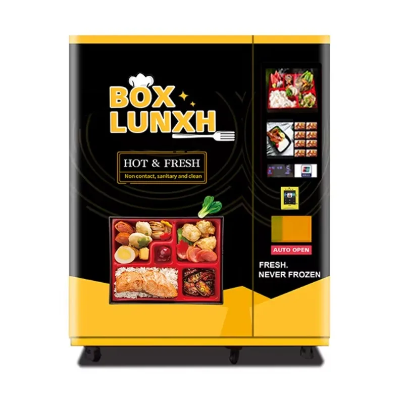Customized Hot Food Lunch Box & Packed Ready-To-Eat Snack Vending Machine Hot Sale CE Certified Supplier