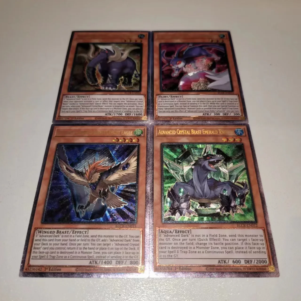 Yu-Gi-Oh UR BLCR Series/ ADVANCED CRYSTAL BEAST Series games, carte da collezione anime, regali di natale, regali di compleanno, giocattoli