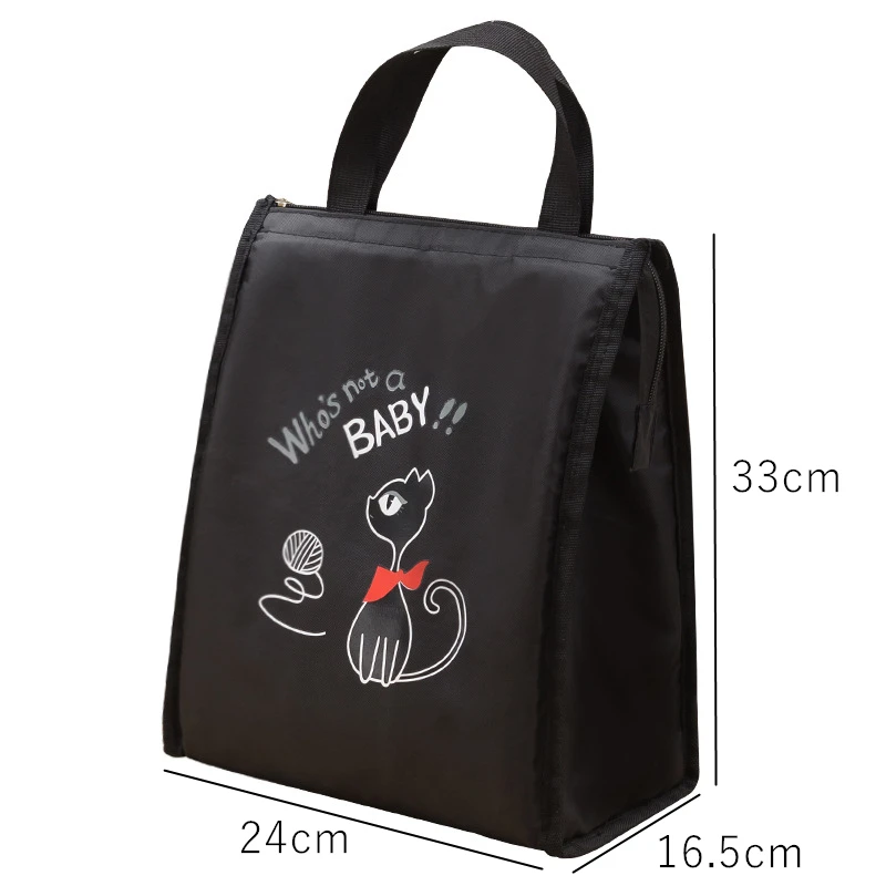 

Portable Aluminum Foil Lining Thermal Lunch Bag Large Capacity Insulation Picnic Food Cooler Tote Bag Bento Meal Box Pouch