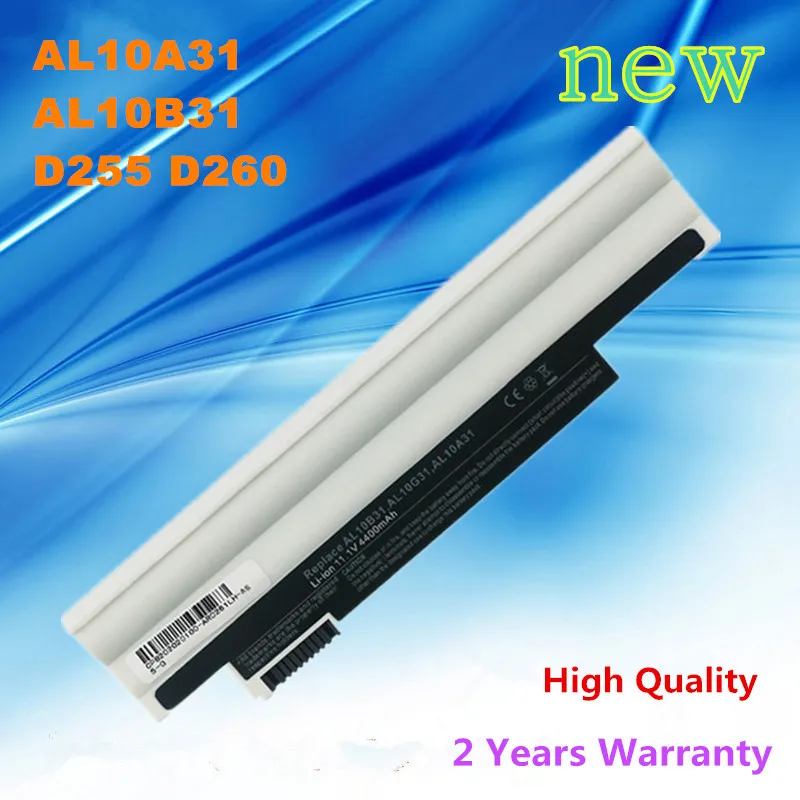 

White Laptop Battery AL10A31 AL10B31 For Acer Aspire One D255E D255 D260 D270 522 722 AOD255 AOD260 AOD257