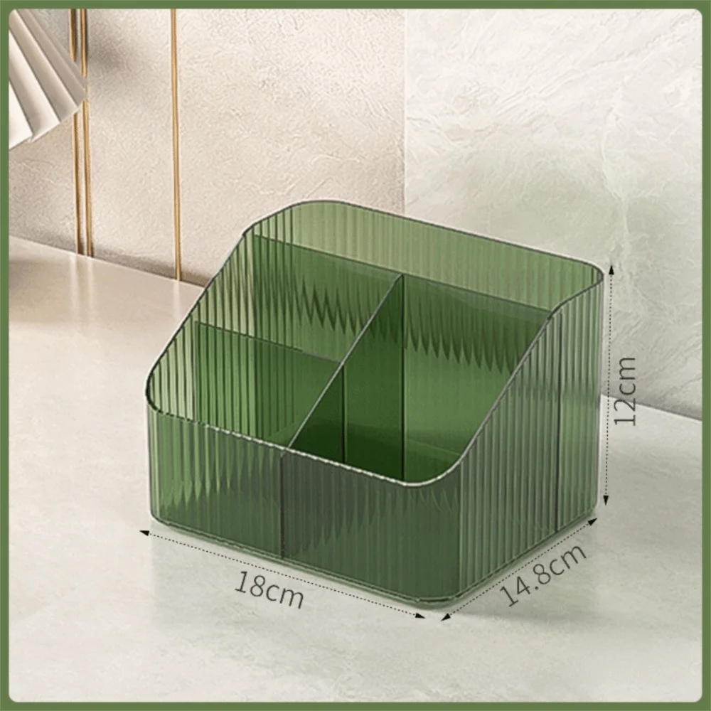 Boîte de rangement cosmétique transparente multi-compartiments 3/4 grilles, boîte de rangement pour maquillage en acrylique, organisateur de bureau, rangement pour rouge à lèvres
