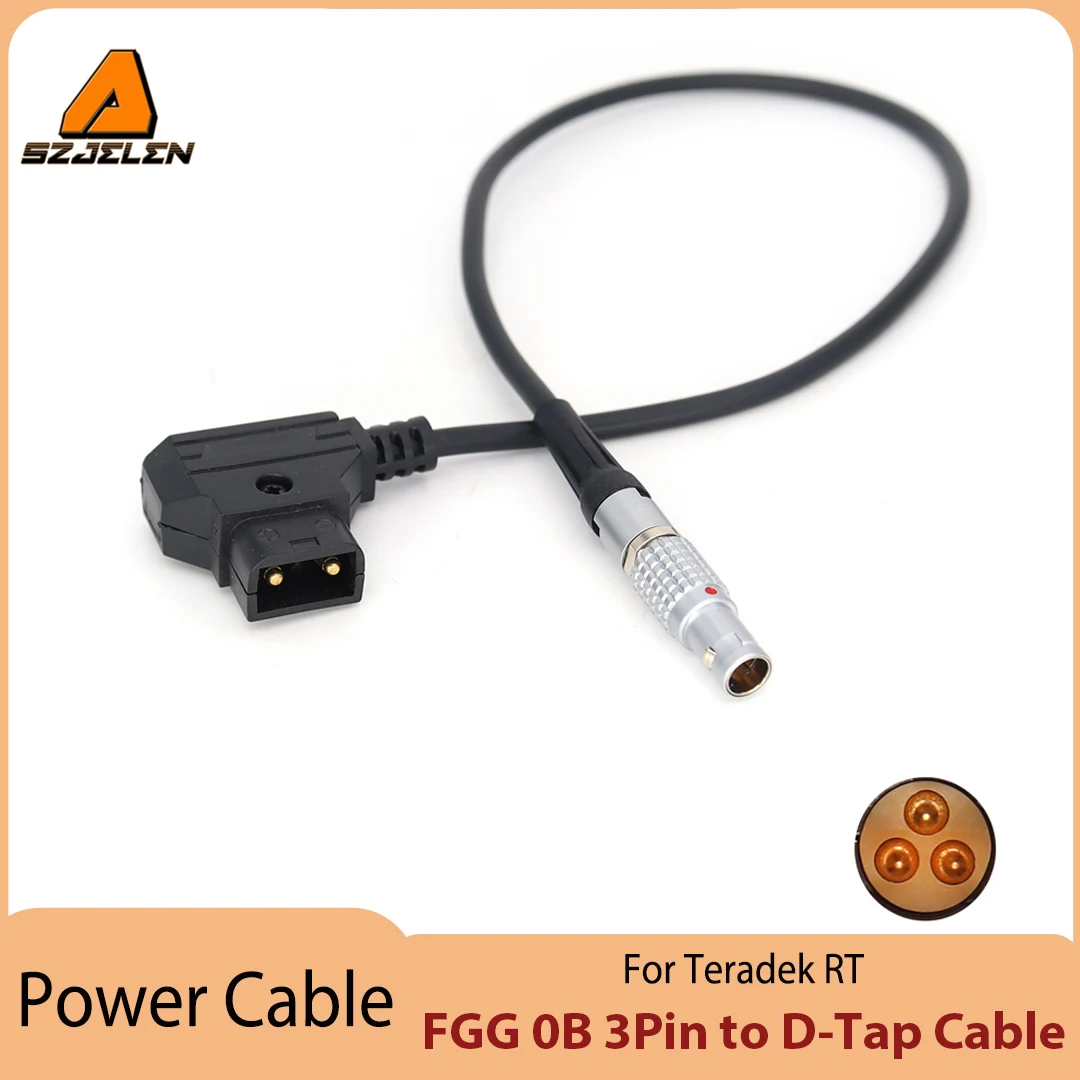 New Arriving FGG 0B 3Pin to D-Tap Power Cable For Teradek RT Power Cord,for MDR.S. 3pin Connector to D-Tap Connector