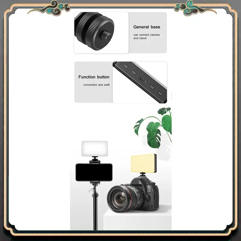 

ASMA-2500K-9000K LED RGB Camera Light Color Output Video Light Kit Dimmable Panel Light Rechargeable LED Light White Easy Instal