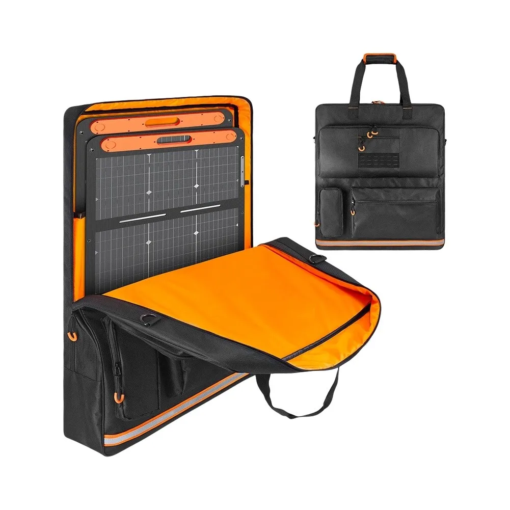 Waterproof For Outdoor Backpack for Solar Panels with Flap Pockets and Cable Organization 28x16x11cm Dimensions