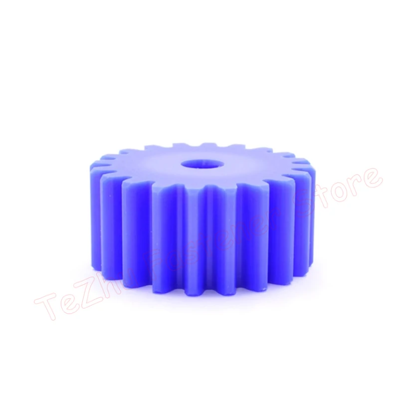 1pc 2.5M Blue Nylon Spur Gear 12 13 14 15 16 17 18 19 20 21 22 23 24 25 26 27 28 29 30 31 32 33 34 Teeth 2.5 Module Plastic Gear