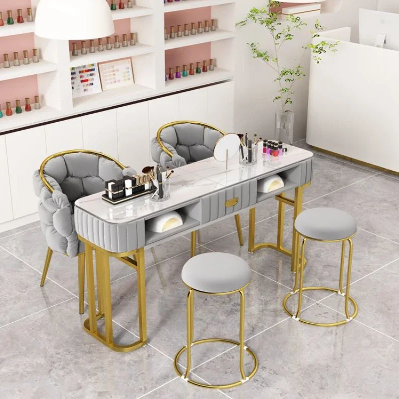 Nail Desk Table Salon Furniture Beauty Salon Manicure Dust Collector Hair Equipment Makeup Mesas De Manicura Organizer Storage