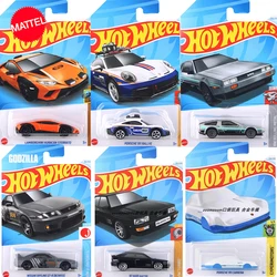 Original mattel heiße räder auto 1/64 druckguss nissan skyline audi quattro porsche dmc delorean fahrzeug modell spielzeug für jungen geschenk