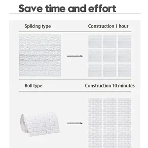 Hình nền bản thân 3D, 70cm * 1m, liên tục, không thấm nước, gạch, phòng khách, phòng ngủ, trang trí nhà 12 Hình nền bán hàng chính cho phòng - 5