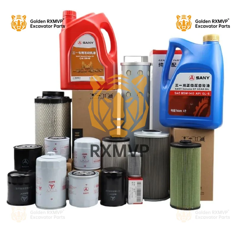 For Sany SY Excavator Factory 55 60 65 75C Hydraulic Oil, Diesel Air Filter, Excavator Accessories