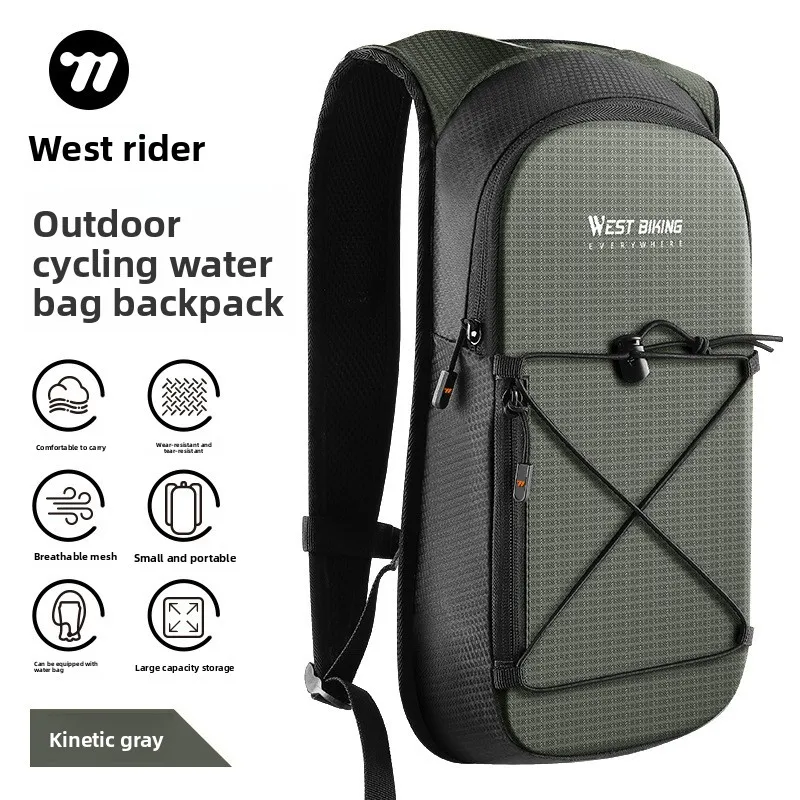 West Biking Cycling Backpack Hydration Bladder Compatible Lightweight Bicycle Sports Bag Outdoor Hiking Travel Portable