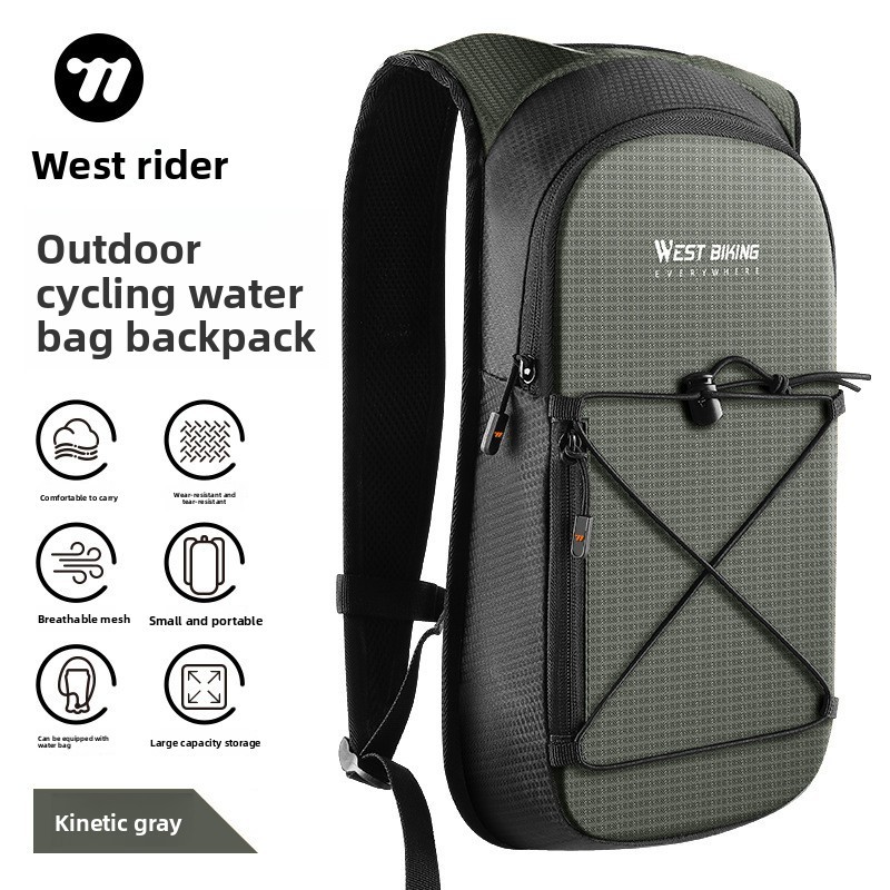  West Biking Cycling Backpack Hydration Bladder Compatible Lightweight Bicycle Sports Bag Outdoor Hiking Travel Portable 