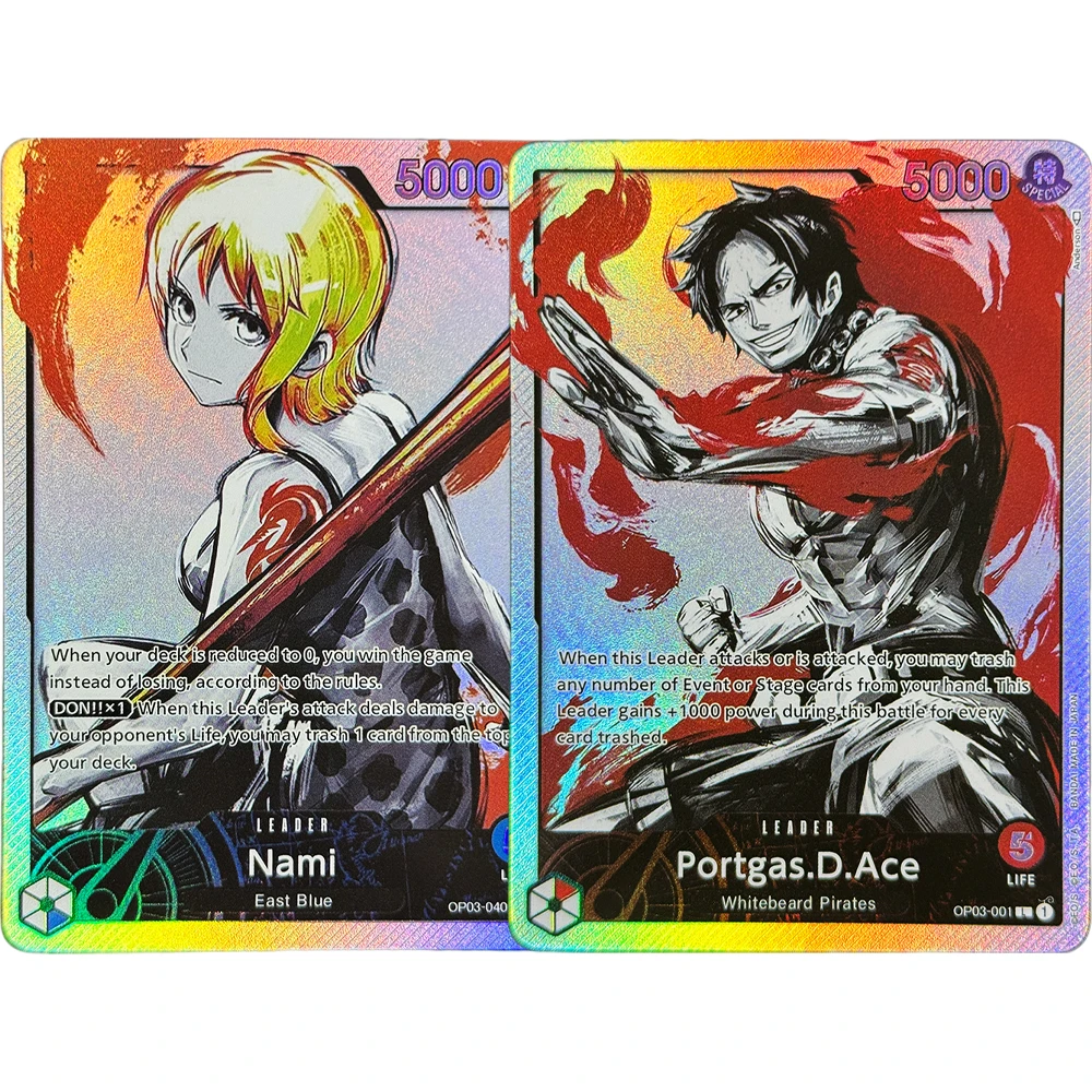 

Коллекционные игровые карты One Piece OP03 Leader Proxy DIY: Портгас Д. Эйс, Роб Луки, Айсберг, Нами, Куро, Шарлотта Линлин, Шарлотта Катакури, Арлонг