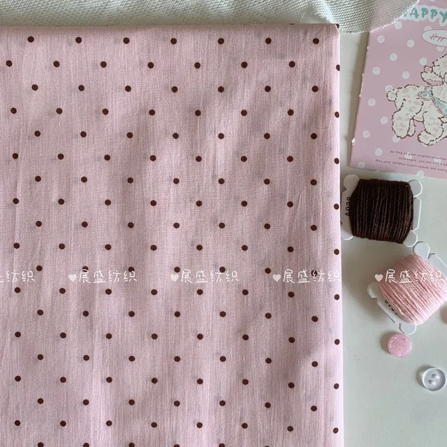 140x50cm Cotton 60s Small Dots Classic Polka Dot Printed Fabric for Children's  Women's Clothing, Home Wear, Bags Sewing Cloth 3
